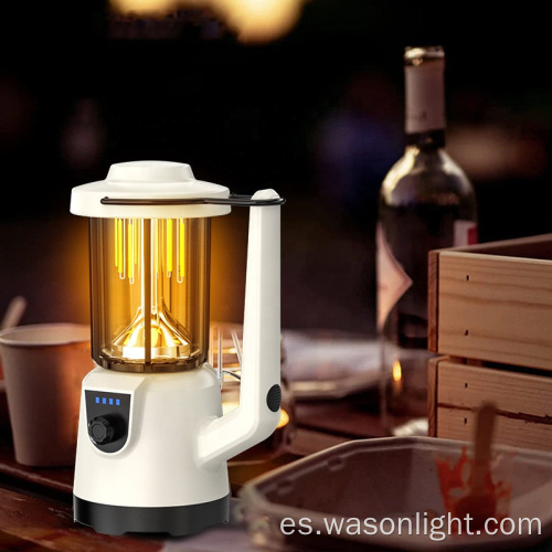 Wason New Romantic High Power Searchlight y LED Lantern 2 en 1 Tipo-C Recargable